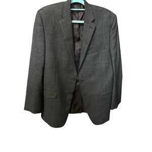Lauren‎ Ralph Lauren Wool Blazer Jacket Sportscoat Office Professional Dark Gray